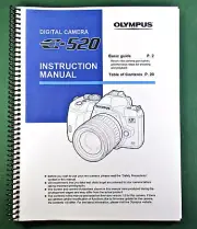 Olympus E-520 Instruction Manual with Protective Covers!