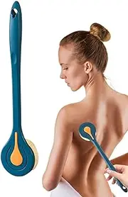 Shower Body Brush with Long Handle | Bathroom Brush for Back,Massage Brush, Bathroom Body Scrubber for Shower Bathing Cleansing Wash