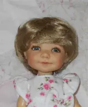 WEE 3 BABY Unisex Doll Wig SIZE 8-9.5 BLONDE Baby/Toddler Wig Full Cap (A) NWT