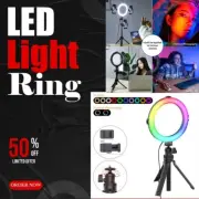 Light YouTube Ring Led Makeup Stand Video Live Dimmable Selfie Tripod Phone Kit