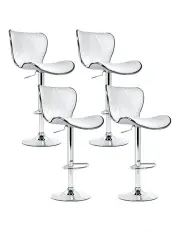 [Artiss] Kitchen x4 Barstools Chairs in White