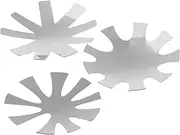 3pcs Nail Art French Plate Nail Trimmer Module Nail Stencils Manicure Stencil Polish Nail Tools for Nail Art Nails Gel Plate Module Manicure Nail Trimmer Templates Silver