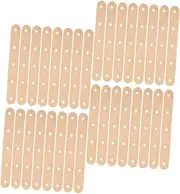 150pcs Wooden Craft Sticks Handmade Materials for Boys and Girls DIY Unfinished Popsicle Sticks Holes