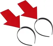 [MERRYHAPY] 2pcs Funny Props Hair Hoops with Arrowhead Hair Band Funny Hair Band with Arrowhead Funny Headdress Funny Hair Headband with Arrowhead Fashion Headband Decorative Headdress