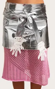 [Gohar World] Mini Hands Lace-Embroidered Apron