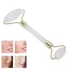 Jade Facial Roller Rock Crystal Quartz Face Massager AntiAging Puffiness Bea SD0