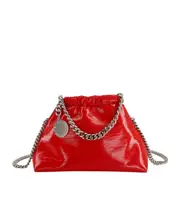 Stella McCartney Falabella Mini Crinkled Drawstring Bag One size Red