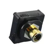 Black RCA to F-Type Plug suits Black Clipsal Wall Plate Wallplate DIY
