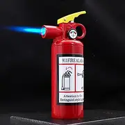 Torch Lighter, Cool Red Metal Refillable Butane Windproof Jet Flame Lighter - Unique Gift for Men and Women, Candles, BBQ, Camping, Cooking