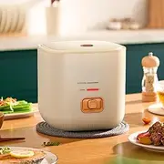 Mini Rice Cooker Portable Non-Stick Rice Cooker, 1.2 Litre Capacity 200w Low Power Non-Stick Coating Easy to Clean Suitable for Oatmeal, White Rice