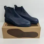 RM WILLIAMS Marc Newson Navy Blue Indigo Leather Yard Boot 365 12G 13US 47EU NEW