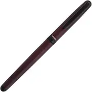 OHTO CR02 Ceramic Rollerball Pen, 0.5mm Fine Point, Medium-Thick Aluminum Barrel with Brass Components, Matte Wine, Refillable Water-Based Black Ink, CR02-05-MWI