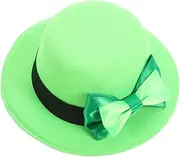 [PENIKOKO] Mini Leprechaun Hat Hair Clip Patrick's Day Decorative Accessory Festive Top Hat Fascinator for Parties and Celebrations
