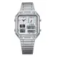 CITIZEN星辰錶 JG2120-65A Chronogragh系列 復古風古典電子計時腕錶/ 銀33.4 x 45.4mm