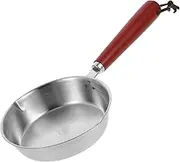 Gatuida Mini Skillet Stainless Steel Nonstick Egg Frying Pan Multi Use Oil Heating Pot for Safe Scald Handle for Pancakes and Eggs Home Kitchen