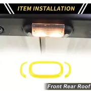 Front Rear Roof Reading Light Trim Cover for Jeep Wrangler JK 4 Door 11-17 Blue