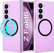 [YINLAI] for Samsung Galaxy Z Fold 6 Case, Galaxy Z Fold 6 Case, [Compatible with MagSafe] Magnetic Skin-Friendly Touch Slim Protective Cover for Samsung Galaxy Z Fold 6 5G 7.6'' Case 2024, Purple