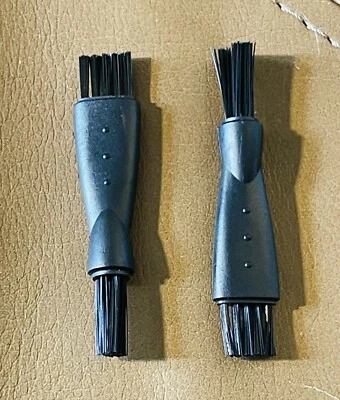 Set of Two, Double-Sided Razor Trimmer Shaver Cleaning Brush, Clipper Cleaner
