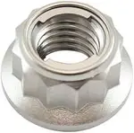 Aeroflow M10X1.50 Titanium Locking Nut 12 Point Single M10 X 1.50mm - AF3504-0011