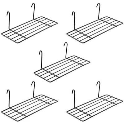 5pcs Pegboard Hooks, Peg Board Shelf,Iron Grid Tools Wall Multifunction Wall
