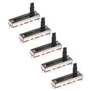5Pcs Straight Single Linear Slides Potentiometer B100K 35mm(L) 20mm Travel