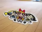 Powerpuff Girls Floor Mat Area Modern Accent Carpet Living Room Bedroom Wool Rug