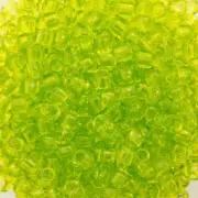 11/0 TOHO ROUND Transparent Lime Green Seed Bead (8g)