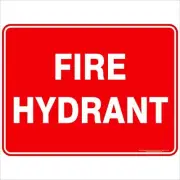 Fire Hydrant Text | Fire Safety Signs