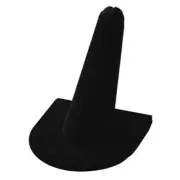 Black Velvet Finger Ring Showercase Display Stand Jewelry Holder