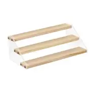 3-Tier Display Rack Perfume Glasses Cars Dolls Ladder Storage Riser Stand