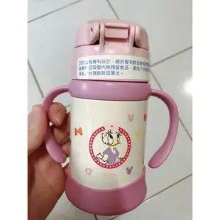 膳魔師 Thermos 迪士尼 Disney  米妮 不銹鋼兒童水壺 雙耳學習杯250ml 二手