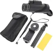 DOITOOL 1 Set Spotting Telescope Bird Watching Outdoor Telescope with Smartphone Adapter Telescope with Mobile Phone Clip Handheld Monoscope Travel Binoculars Metal
