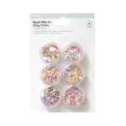 6 Pack Resin Mix-in Clay Chips