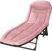 Steel Foldable Camping Bed with Mattress Height Adjustable Foldable Bed Comfortable Camping Cot Carry Bag Included