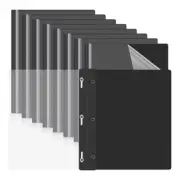 10 Pack Report Covers with 3 Prongs Fasteners,Presentation Folders, Plastic4512
