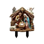 Rustics Styles Holy Family Nativity Figurines Christmas Decorations for Garden