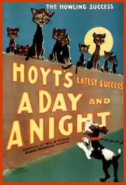 11x14" CANVAS Decor.Room art print.Howling black cats.Barking dog.5994