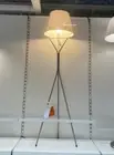Ikea BLANKFYR floor lamp, tripod base nickel-plated, 59" NEW 905.666.97