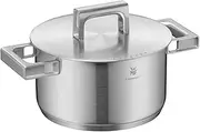 [WMF] Ultimate Cool Cooking Pot Large 20 cm, Stainless Steel Lid, Induction Casserole Pot 3.4 L, Matt Cromargan Stainless Steel, Heat-Reducing Handles, Induction Pot with Inner Scale, Dishwasher Safe