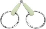 Horse Snaffle Bit Steel Rubber Wrapped Loose 错误 Horse Mouth Bit Training Riding
