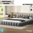 GREY Alfordson Talmon Series Bed Frame – Double Size, Stylish, Durable & Easy