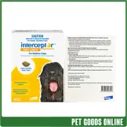 Interceptor Chews Dog 11-22Kg Medium Yellow 6 Pack