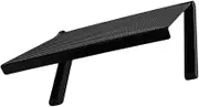 Cabilock 1Pc Punch Television Screen Shelf Storage Bracket for Tv and Router Easy Install Black Stand for Home Living Use
