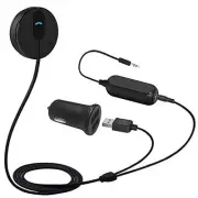 BK01 Bluetooth Car Kit, Wireless Receiver for Handsfree Talking and Music