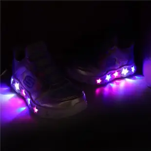 Skechers 燈鞋 S Lights-Galaxy Light Slip-Ins 中童鞋 銀 套入式 小朋友 發光 303707LSMLT
