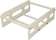 Record Storage Holder, Detachable Desktop Display Stand, Sawtooth Record Drying Rack with Bases and Flange Nuts Holds Up to 30 Pcs Records for Home, Office