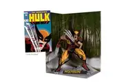 McFarlane Toys - Marvel Wolverine 1:6th Scale Collectible with Scene The Incredible Hulk 340