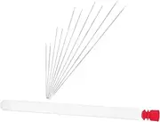 FONDOTIN Beading Needles Storage 11pcs Large Gauge Needles for Jewelry Making Bracelet Tools Bead Threading