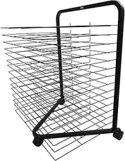 15 Tier Art Drying Rack Silk Screen Magazine Watercolor Drying Rack Canvas Board Art School and Studio Work Storage Rack