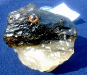 Libyan Desert Glass Meteorite Tektite impact specimen( 7100 ct) Dark -White Big